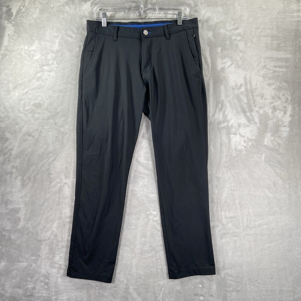 Twillory Pants men's 32x28 Tailored Fit Performance Stretch Chino Minimal Black